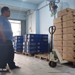 Pengiriman service hand pallet Tangerang di daerah Cikupa.